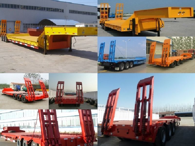 Tri-Axle Lowbed Trailer to Transport Excavators