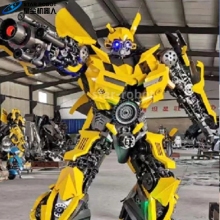 Robotic Optimus Prime Iron Transformer for Exhibit