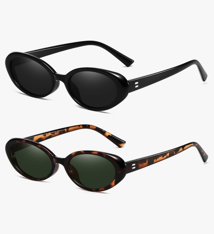 Vintage Lampshade Oval Sunglasses