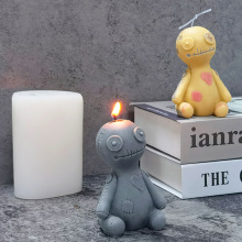 INTODIY Halloween Horror Doll Candle Silicone Mold for DIY Crafts