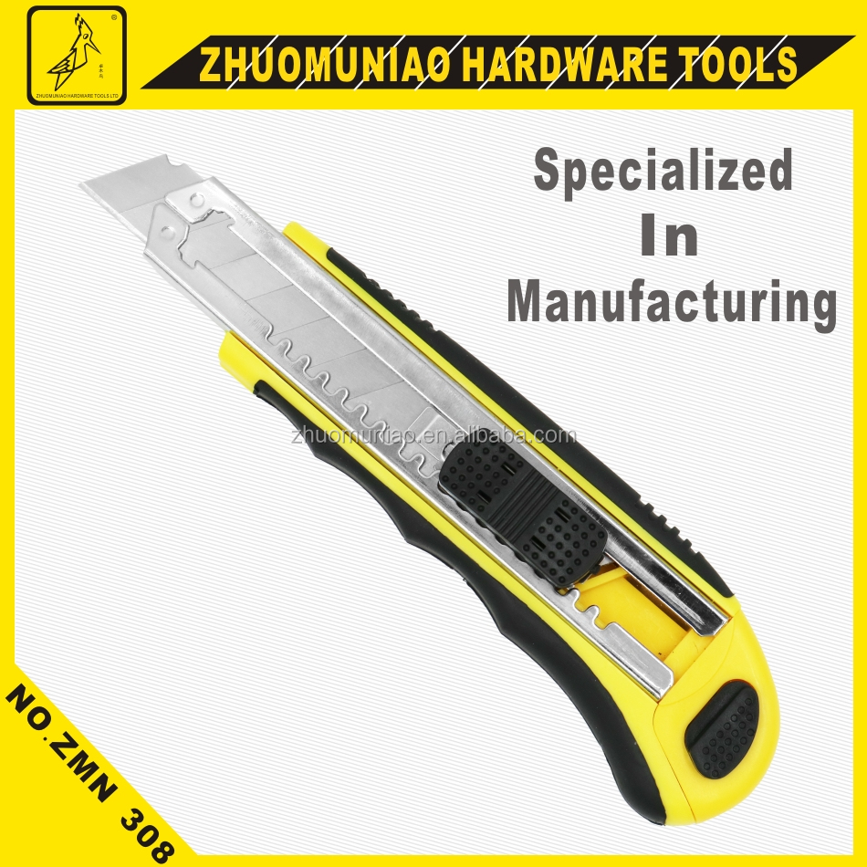 Multifuncional profesional con 8 piezas de cuchillo cortador de cuchilla deslizante de 18 mm