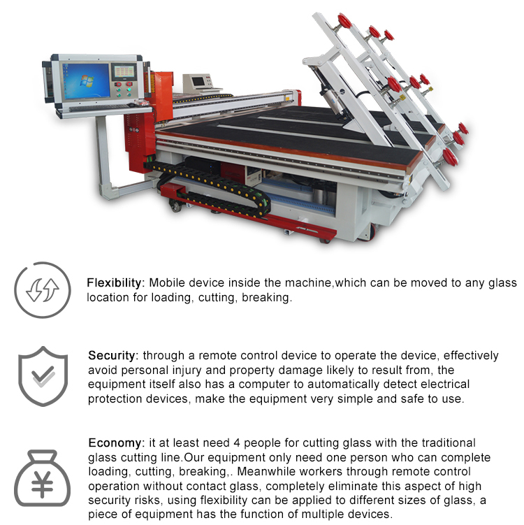 Cnc Automatic Integrated Glass Loading Cutting Machine