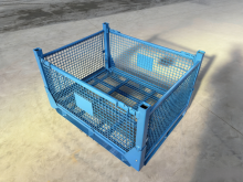 Blue Collapsible Mesh Turnover Box
