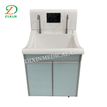 Polymer hand washing basin in operating room