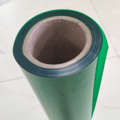 Hojas de color verde de PVC películas de plástico decorativas