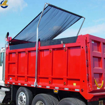 Dump trailer protective mesh tarps