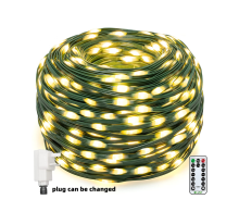 800 LED Christmas String Lights - Waterproof with 8 Modes & Remote