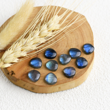 100% Natural fat triangle labradorite Cabochon