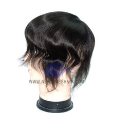 French lace base with PU front patch toupee