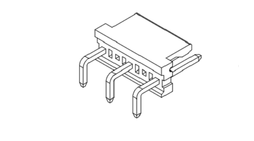 3.96mm zift 90 ° gofret konektör serisi dw3961r-xp-2-a