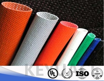 Silicone Rubber Resin Wire Insulation Fiberglass Sleeve