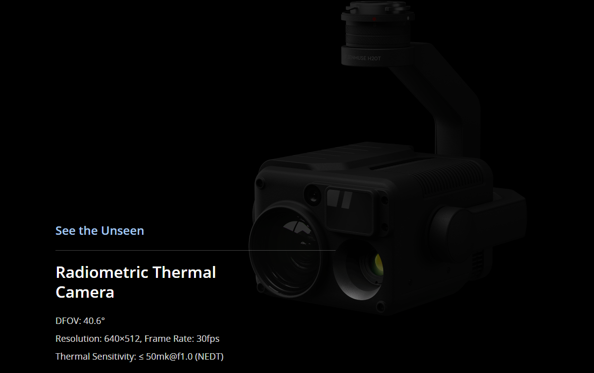 DJI Zenmuse H20T Camera For M300 RTK Drone in Stock