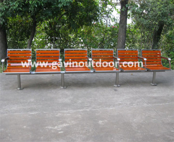 6 seat size outdoor long wooden bench wooden long bench chair