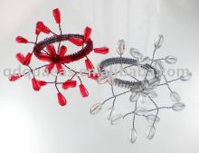 hand made acrylic beaded napkin ring, wedding napkin holder