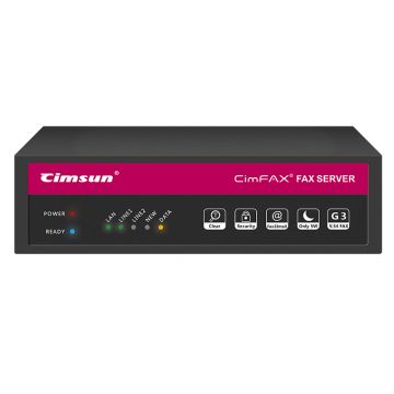 High Speed 33.6 kbps CimFAX H5 Paperless Fax Server Fax Machine Fax from PC/Phone 100 Users Fax Modem Fax Via Telephone Line