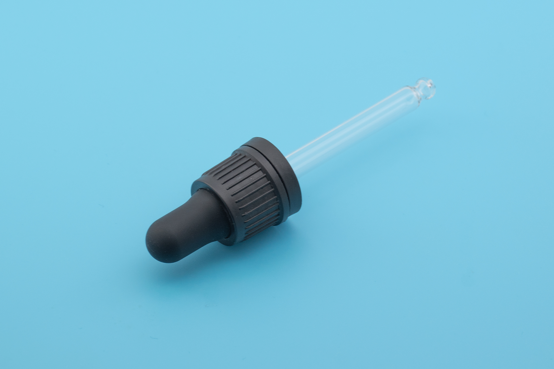 18/415 قطارة سوداء مقاومة للعبث / مقاومة للأطفال 18/415 Black Tamper Evident/Child Resistant Dropper