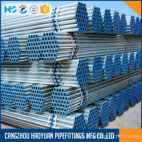 MS ERW SCH80 GALVANIZED STEEL GREENHOUSE PIPE