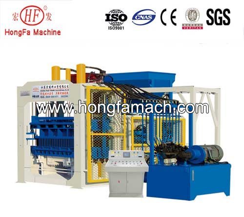 QT10-15 big hollow block machine in libya