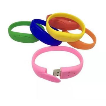 2019 Thời trang mới USB Flash Drive Bracelet Silicone Bracelet, vòng đeo tay tùy chỉnh