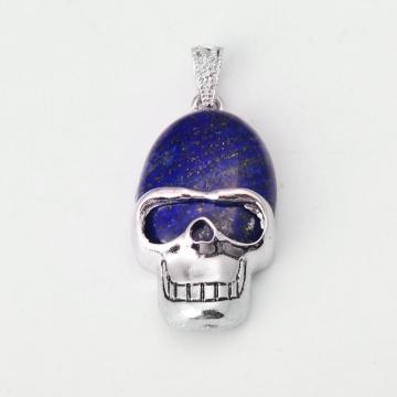 Lapis Lazuli Semi Precious stone Skull Pendant