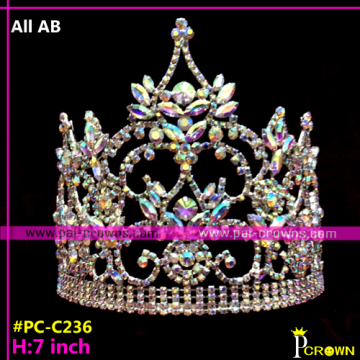 Cheap tiaras crowns pageant rhinestone crowns