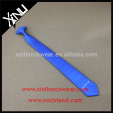 Dry-clean Only Perfect Knot Polyester Blue Clip On Tie