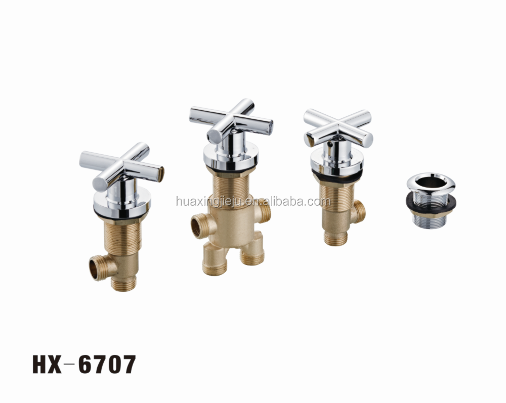 Hot sales modern brass bath sanitary ware hot cold mixer taps water stop valve bathtub faucet