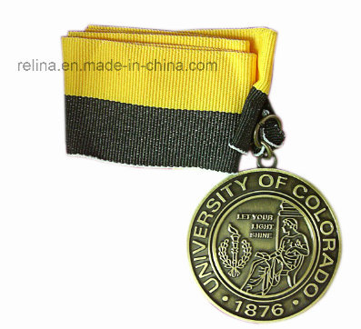 Marathon Winning Awards Metal Medallion Medal with Ribbon