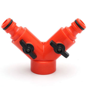 Quick Connect Y-Shaped 2-Way Garden Hose Splitter