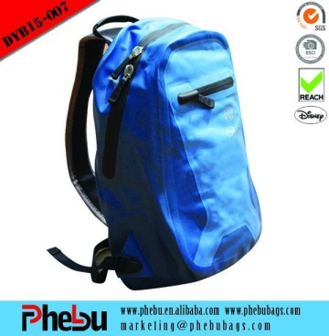 TPU Waterproof Shoulder backpack with water-resistant zippers