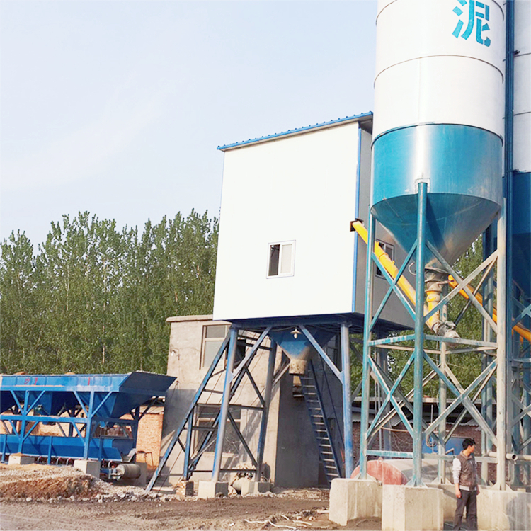 HZS25 stationary ready - mixed concrete batching plant