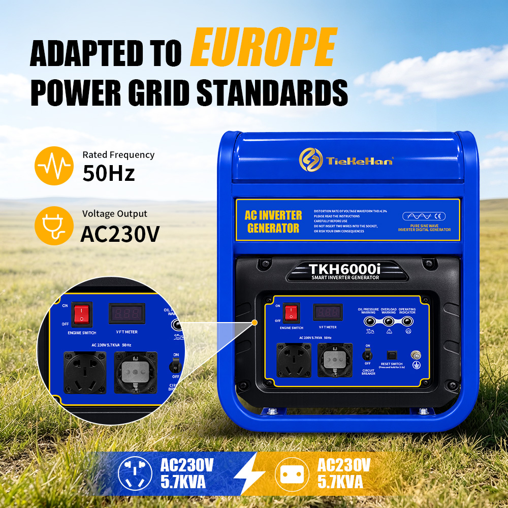 TKH-6000i Blue Gasoline Generator(6)