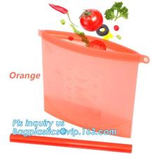 Reusable Refrigerator Silicone Fresh Bag Food Storage Container, Fresh Fridge Food Preservation Bag, Reusable Silicone Food Stor