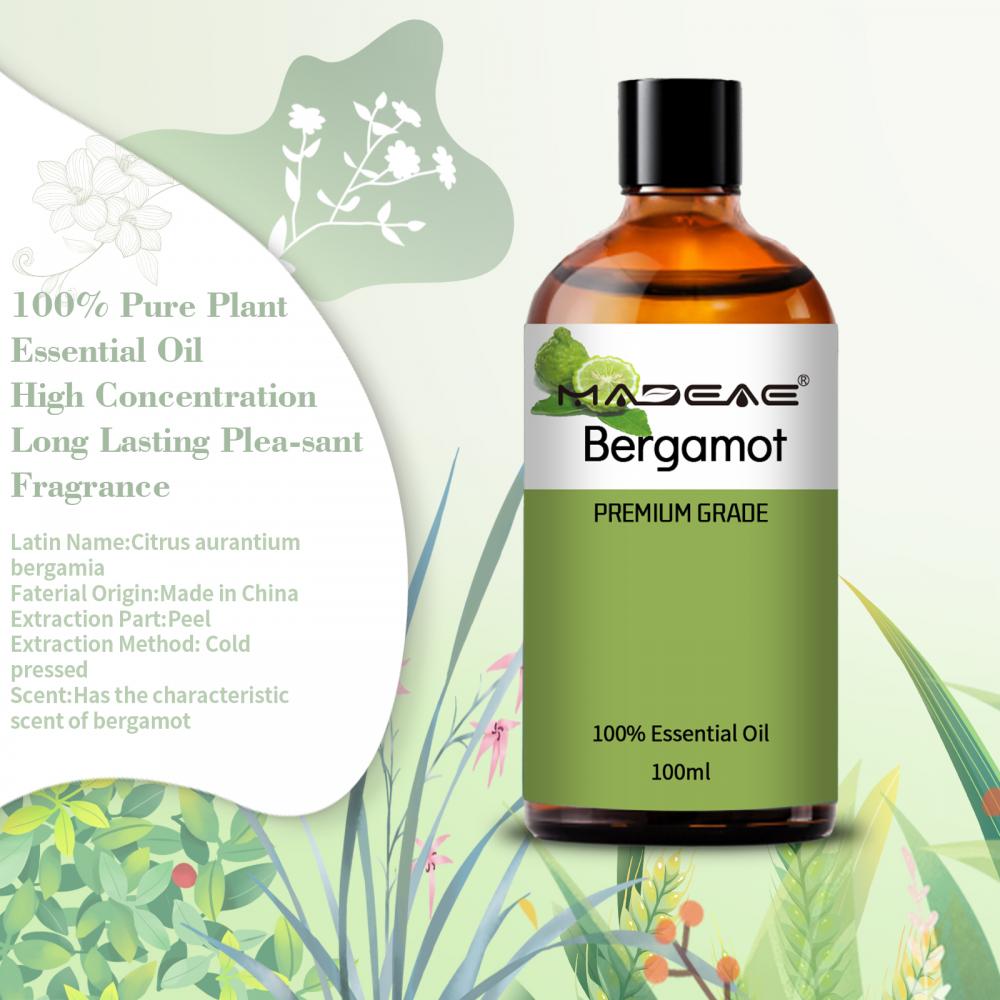 Óleo de Bergamot da natureza pura por atacado a granel para uso capilar