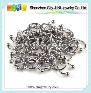 stainless steel horseshoe ring