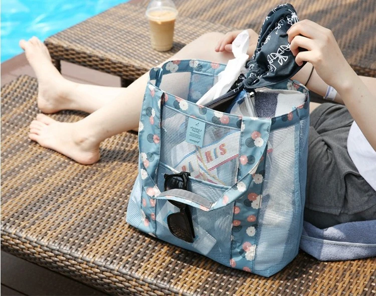 OEM Cheap Handbags Printed Pattern Custom Canvas Tote Beach Bag Handbags Custom Logo Beach Bag