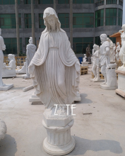 Popular Design Marble Decorative Sculpture Large Outdoor Religious Virgin Mary Statues