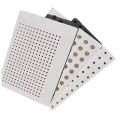 Perforated acoustic gypsum ceiling tile