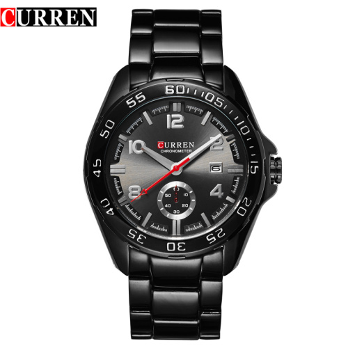 Big Dial Stainless Steel Quartz Watches Men