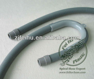 Universal washine machine outlet hose with clip
