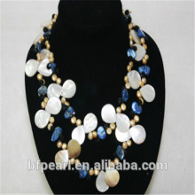 Unique Freshwater Pearl & Shell Beads Necklace