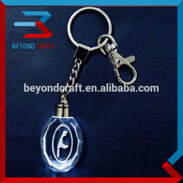 led 2d glass keychain laser engraving