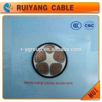 XLPE insulated low-smoke free-halogen flame-retardancy polyolefin sheathed fire resistence power cable