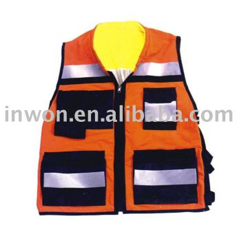 high vis protective safety vest