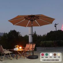 Outdoor centre pillar solar umbrella