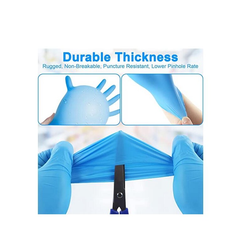 Hot Blue Nitrile Gloves Μη αποστειρωμένα ιατρικά γάντια