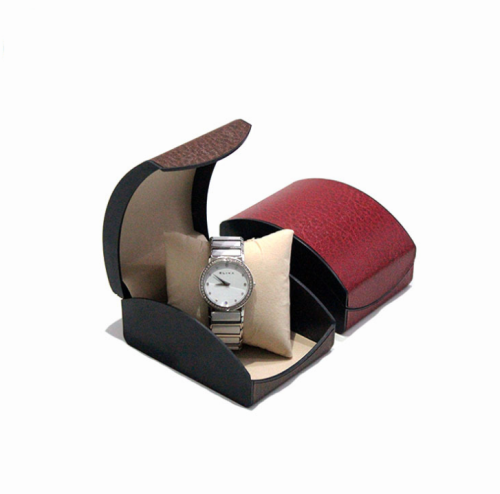 Leatherette paper leather watch display box