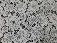 100% Nylon Flower Pattern Lace Fabric