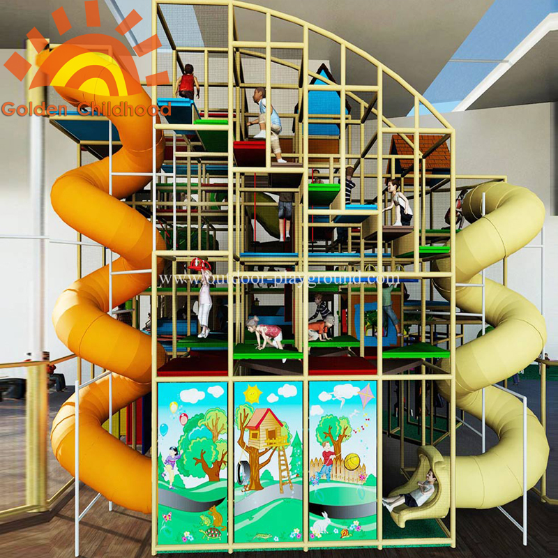 Large indoor play structure equipment for kids