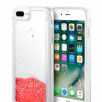 Red Glittering Quick Sand iPhone6 Plus Case